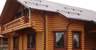 Строительство дома из оцилиндрованного бревна в Арсеньеве - от 136981 рублей